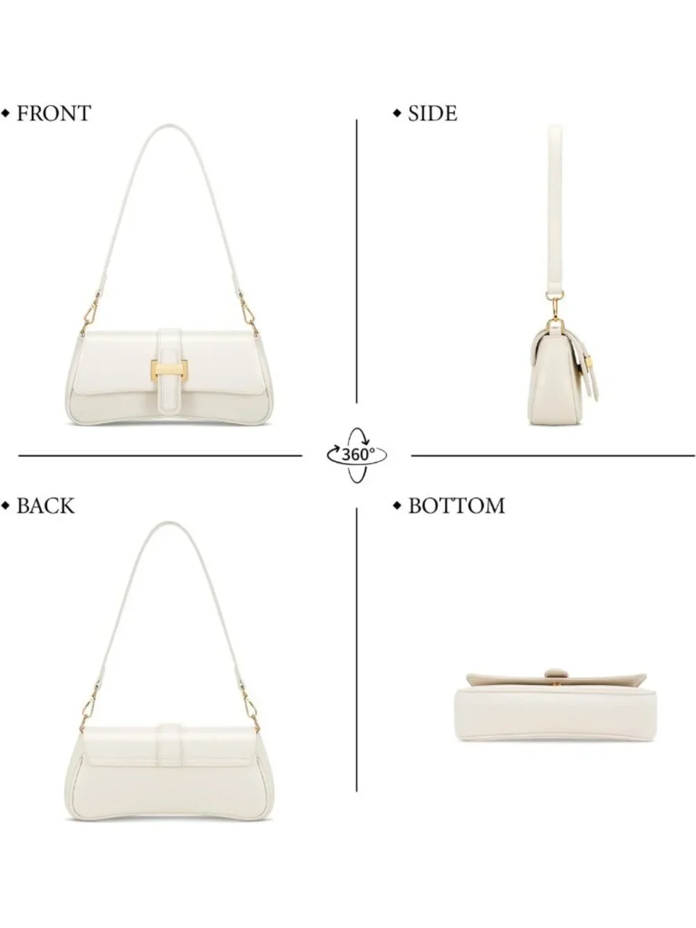 Chic Mini Retro Hobo Bag for Women | Trendy Vegan Leather Clutch with Zipper